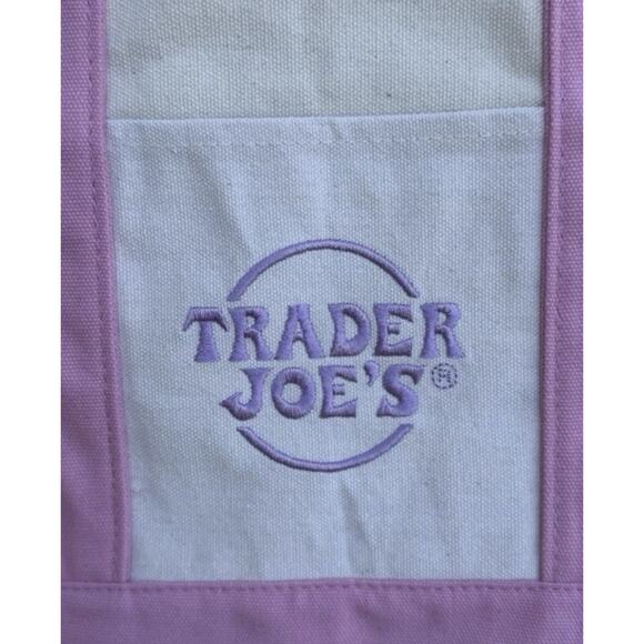 Trader Joe’s Mini Canvas Tote Bag Pastel Set of 4 Reusable Limited Edition NWT - Picture 4 of 12